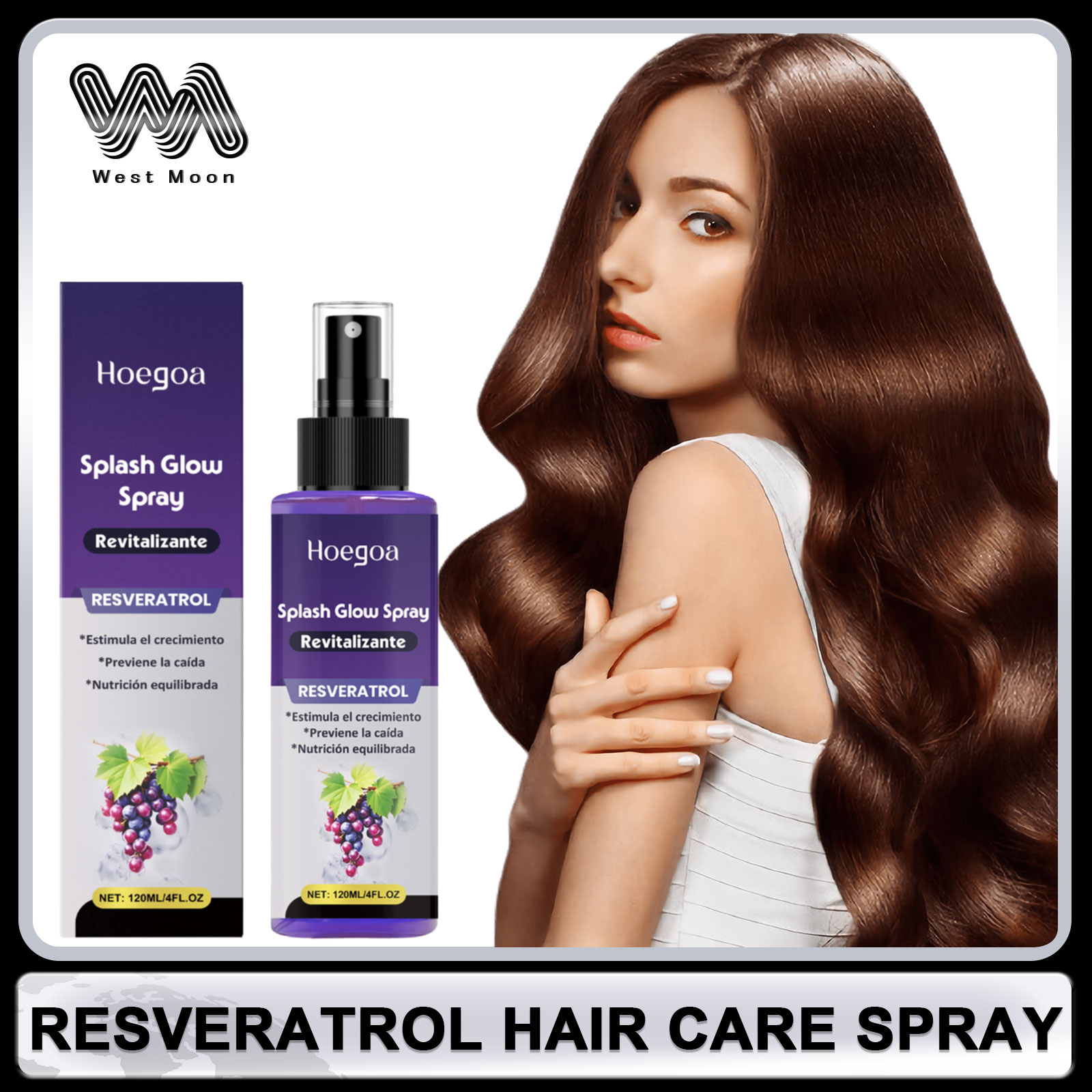 Hair Care Serum - Resveratrol Spray de soin capillaire Anti