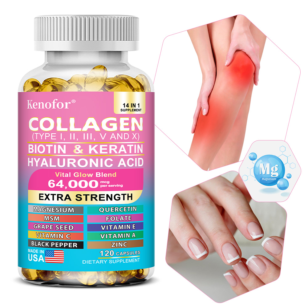 Hair Care Vitamin - Capsules complexes de collagène, éclaircit le