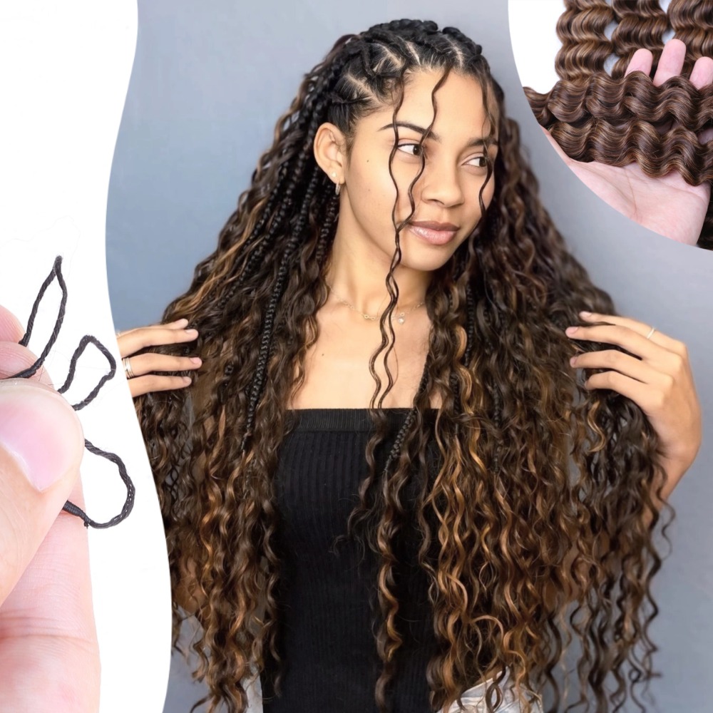 Crochet Braiding Hair - Extensions de cheveux naturels tressées au