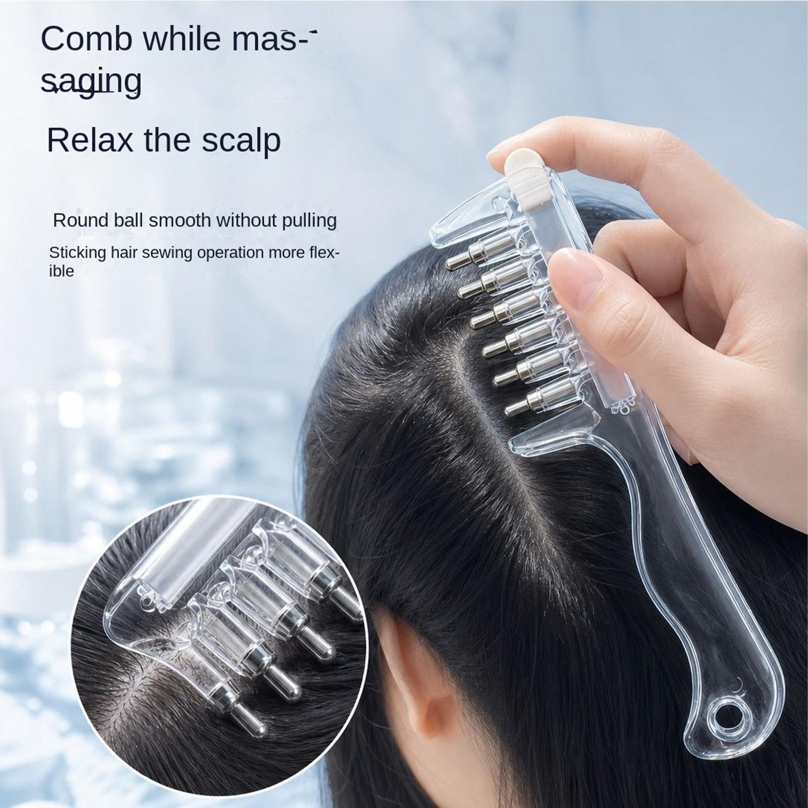 Hair Care Serum - 1 pièce, peigne transparent portable pour