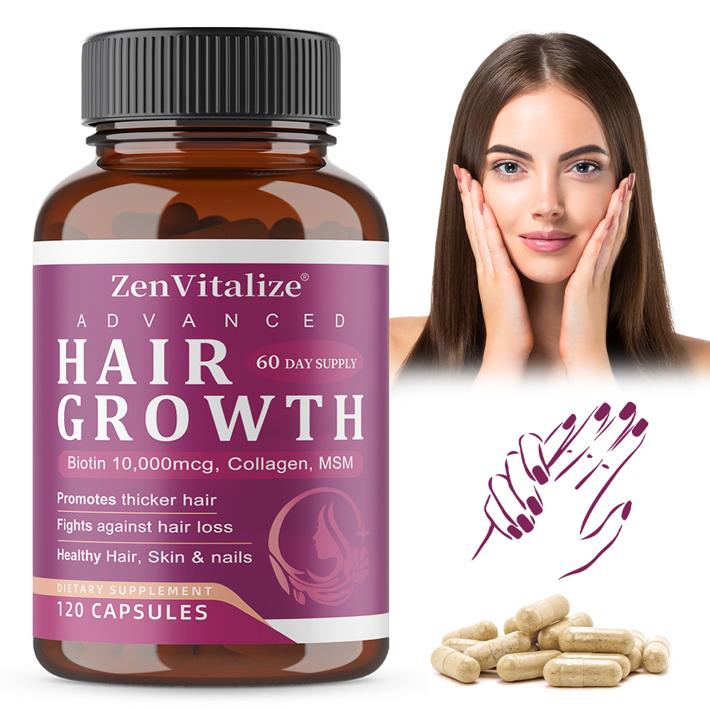 Hair Care Vitamin - Capsules de biotine + collagène -