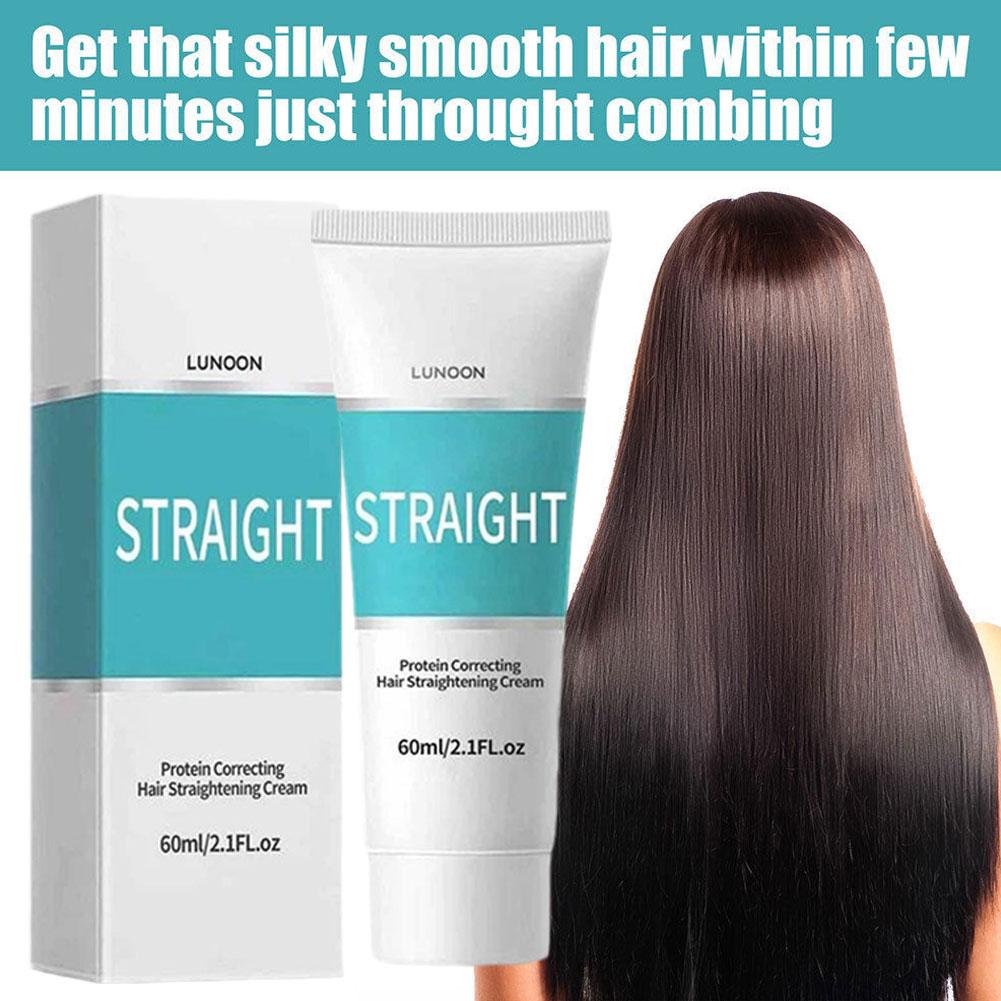 Hair Care Keratin Treatment - Crème lissante professionnelle à la kératine,
