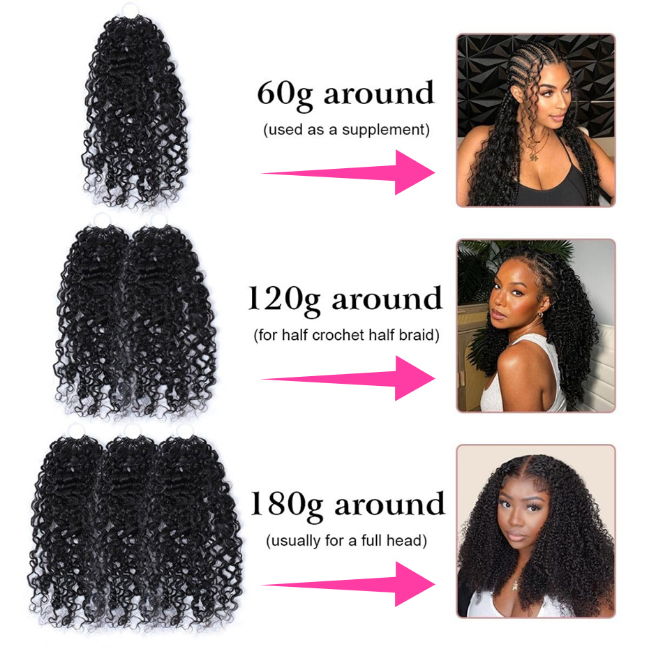 Cheveux naturels à ondulations - Crochet Braiding Hair avis et prix