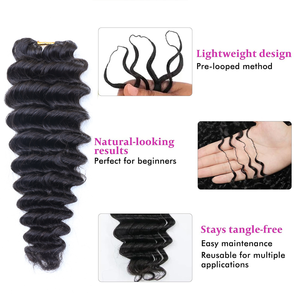Extensions de cheveux humains  - Crochet Braiding Hair avis et prix