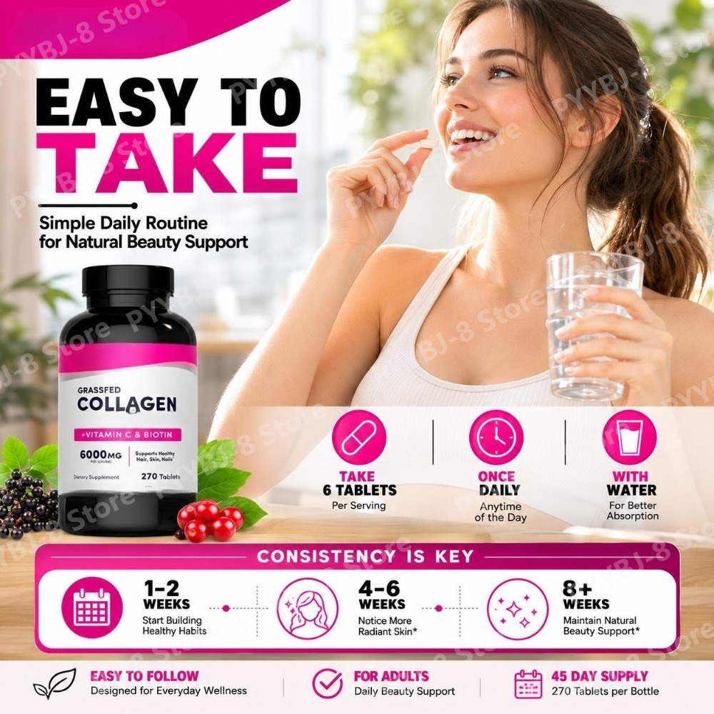 Comprimés de collagène 6000 mg - Hair Care Vitamin avis et prix