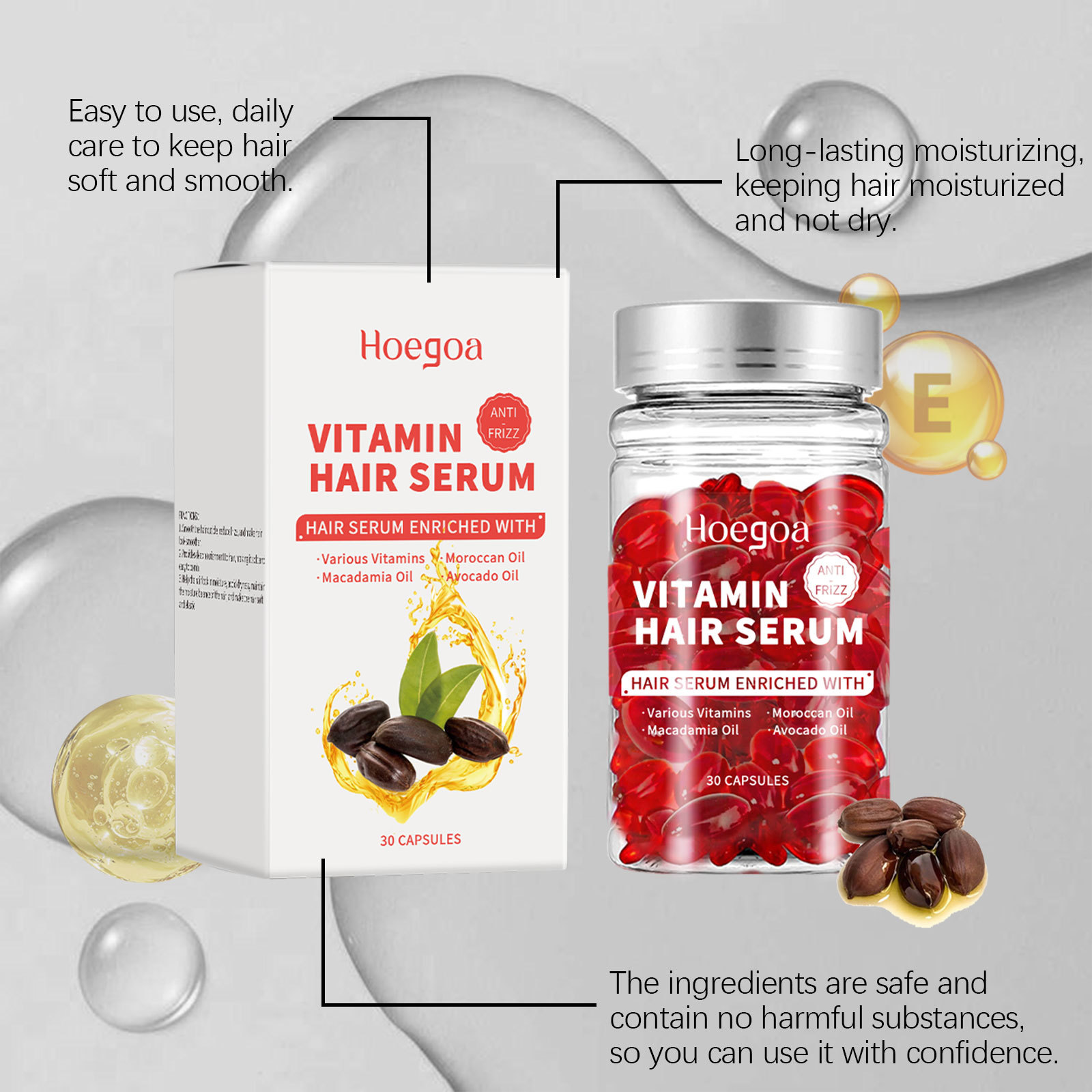 Capsules de sérum de soin capi - Hair Care Vitamin avis et prix